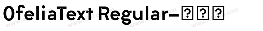 0feliaText Regular字体转换